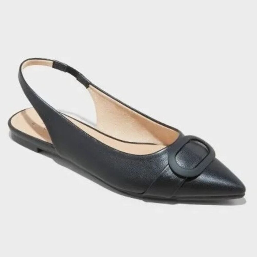 A NEW DAY JENNY BALLET FLATS COLOR   BLACK